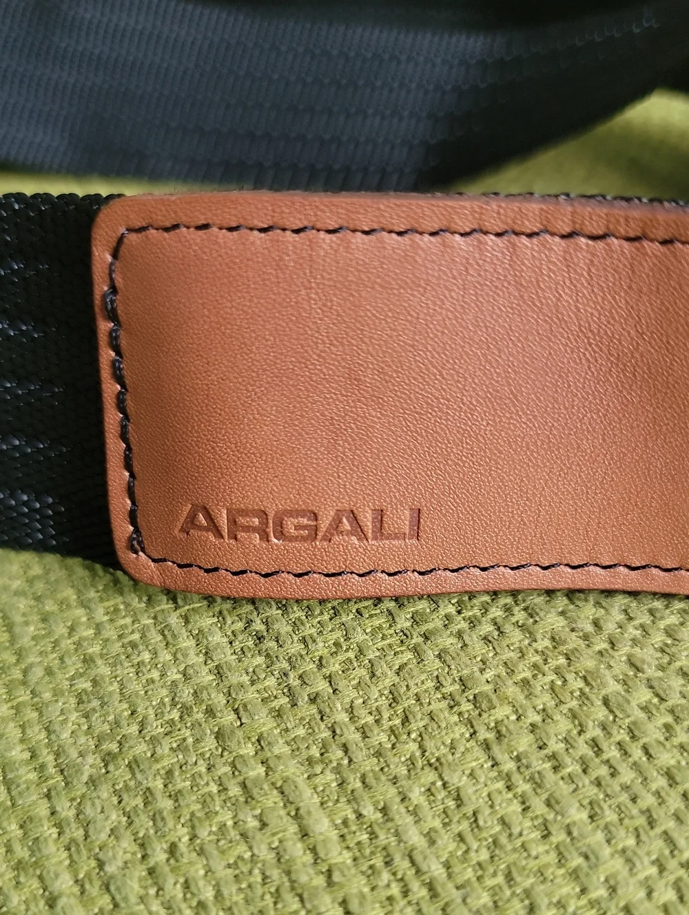 ARGALI Black Ram Emblem Webbing Belt - Men